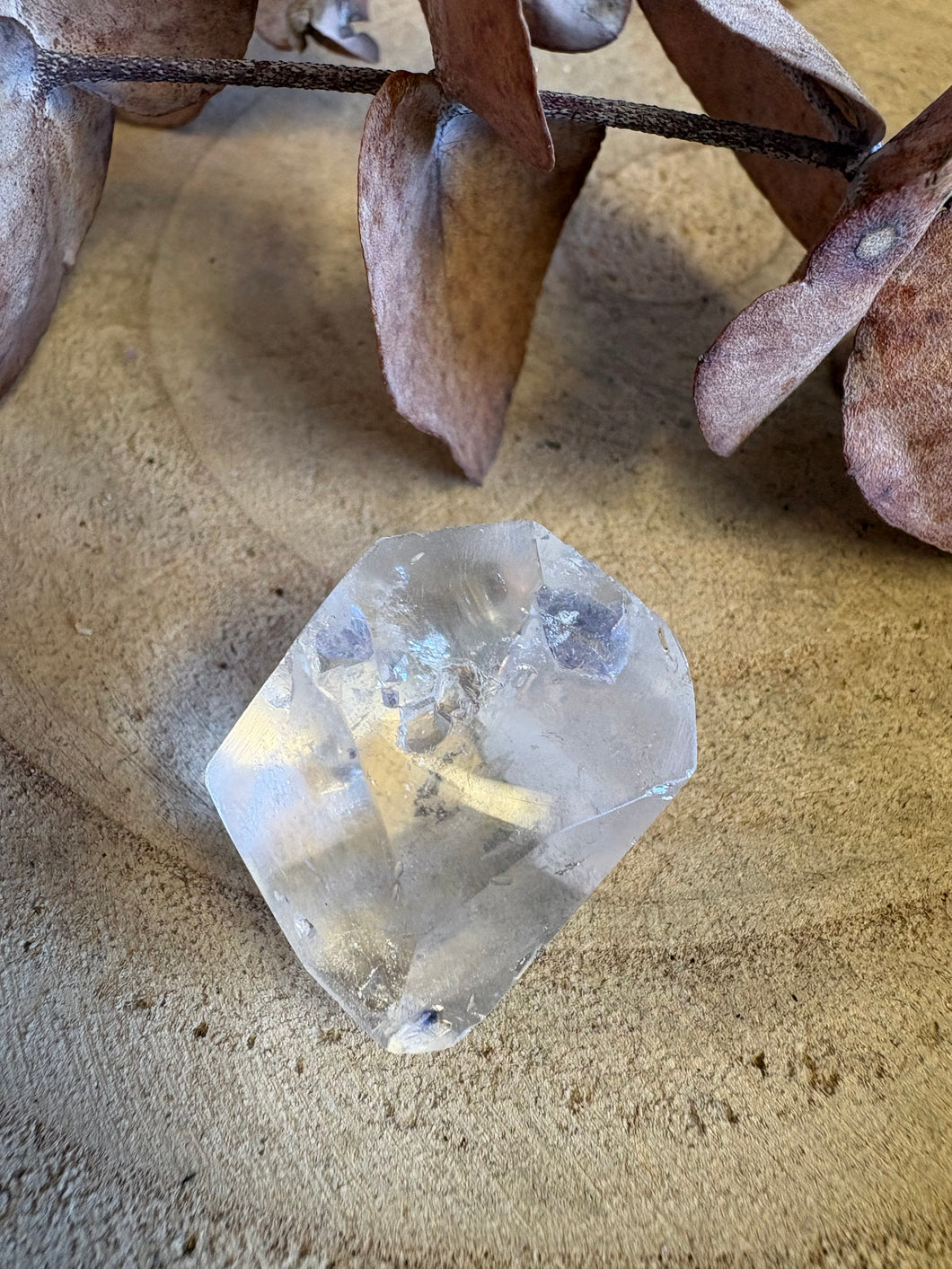 Fluorite in Quartz Freeform SKU 25846