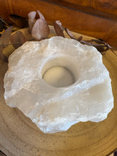 Clear Quartz Chunk Tealight Holder SKU 26246