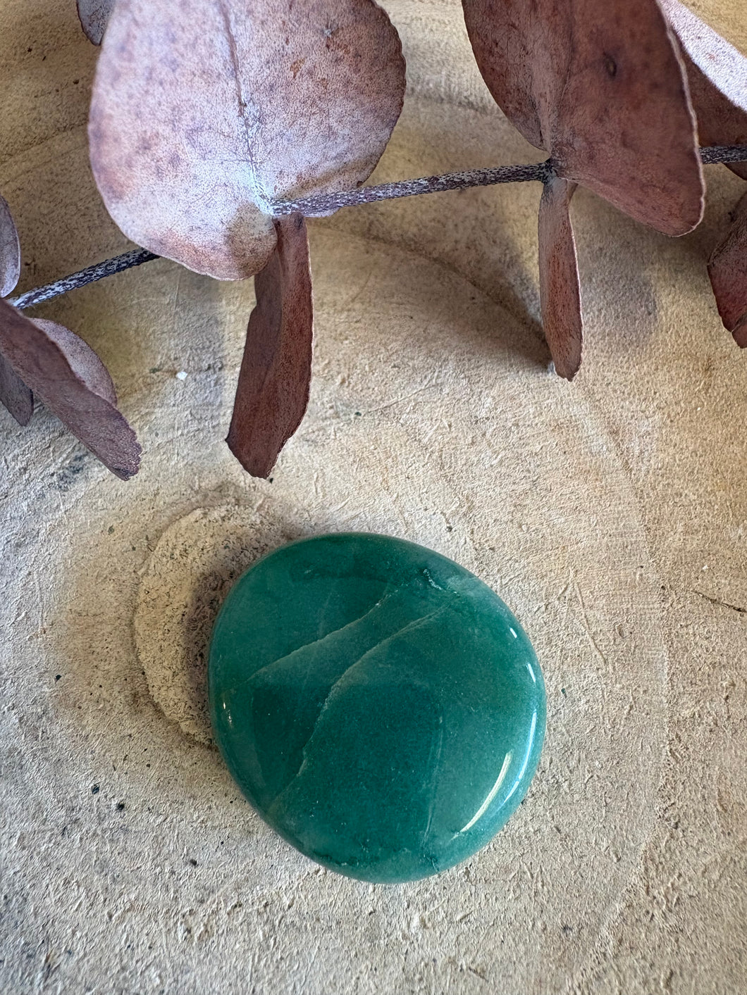 Green Aventurine Smooth Stone SKU 25465