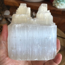 Selenite Twin Peaked Tower SKU 23110