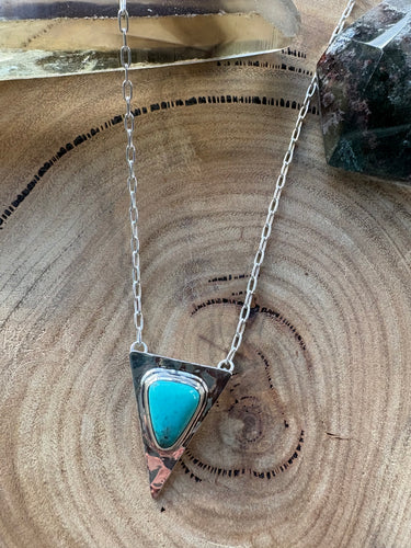 Entia Sterling Silver Arizona Turquoise Necklace SKU 26432