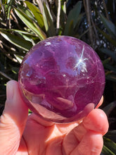 Purple & Orange Fluorite Sphere SKU 25051