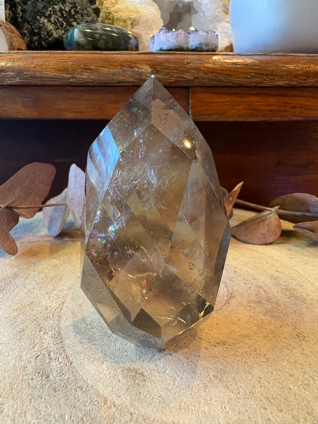 Smoky Quartz Diamond Freeform SKU 26577
