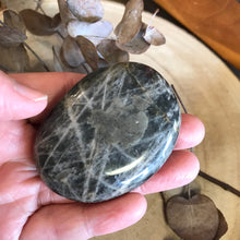 Black Moonstone Palm Stone SKU 20195