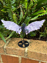 Lepidolite Winged Unicorn on Stand SKU 25130A