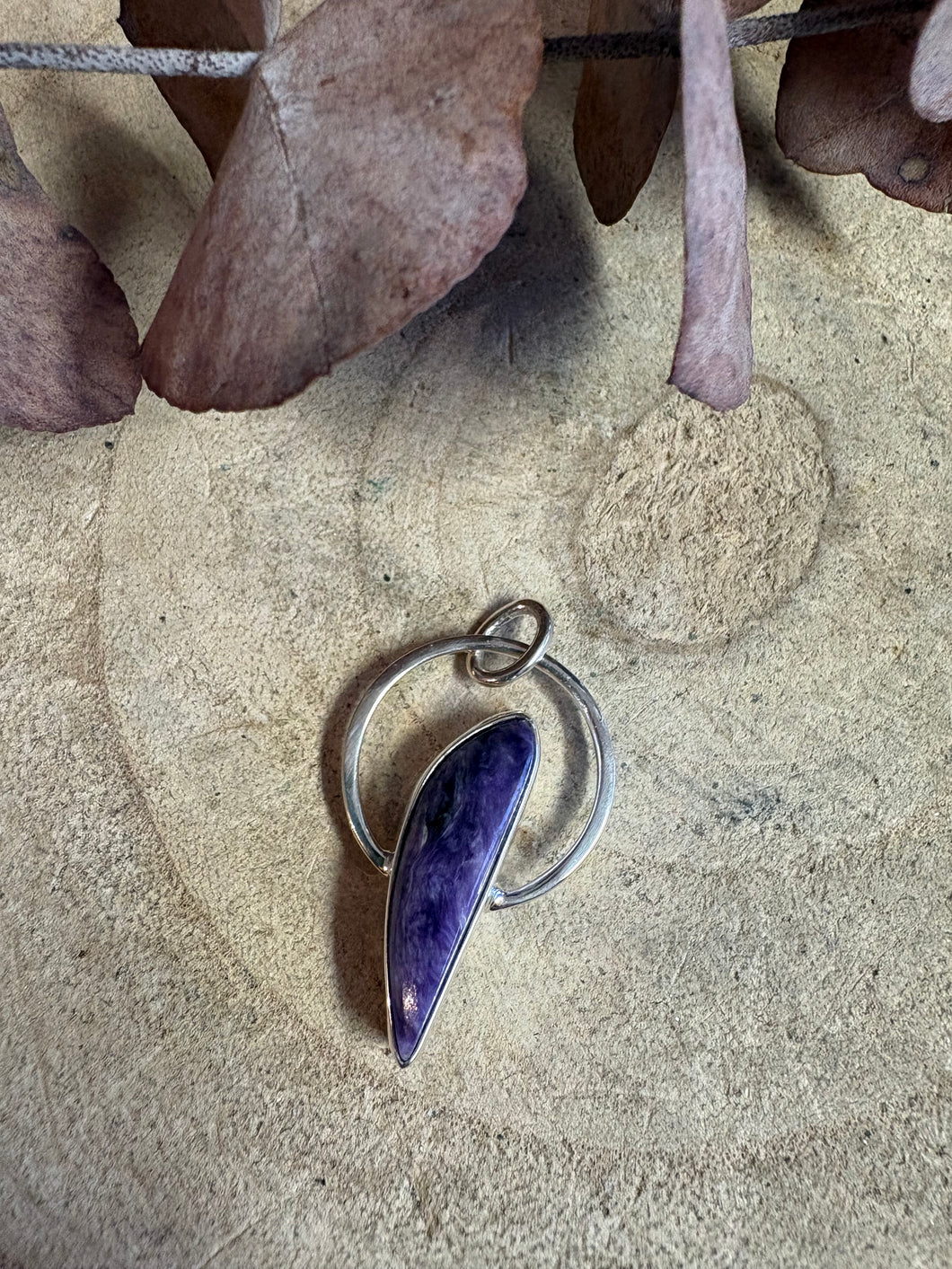 Sterling Silver Charoite Pendant SKU 26340