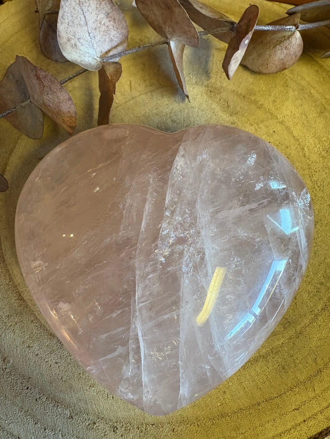 Rose Quartz Large Heart SKU 26185