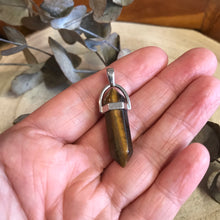 Tiger Eye Double Terminated Point Pendant SKU 22937