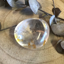 Clear Quartz Palm Stone SKU 22357