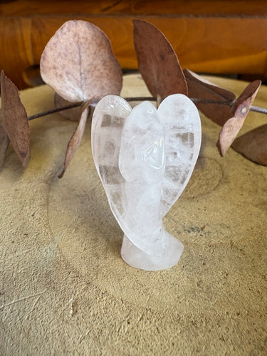 Rose Quartz Angel Carving SKU 26017