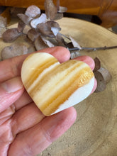 Orange Calcite Heart SKU 24948