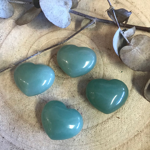 Green Aventurine Small Heart SKU 22510