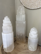 Selenite Tower Lamps