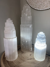 Selenite Tower Lamps