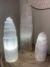 Selenite Tower Lamps
