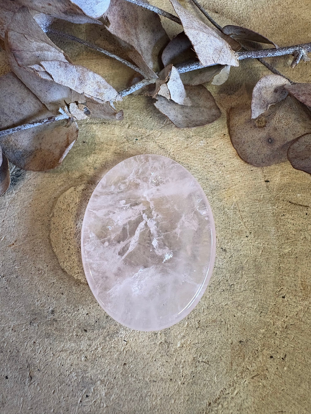 Rose Quartz Worry Stone SKU 25078A