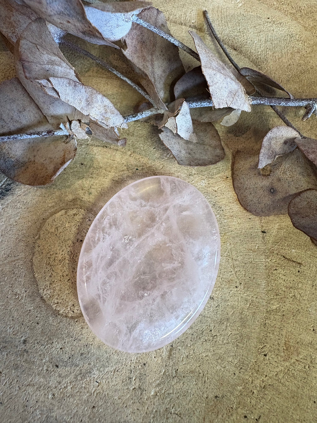 Rose Quartz Worry Stone SKU 25078D