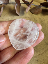 Clear Quartz Heart Shaped Worry Stone SKU 26085