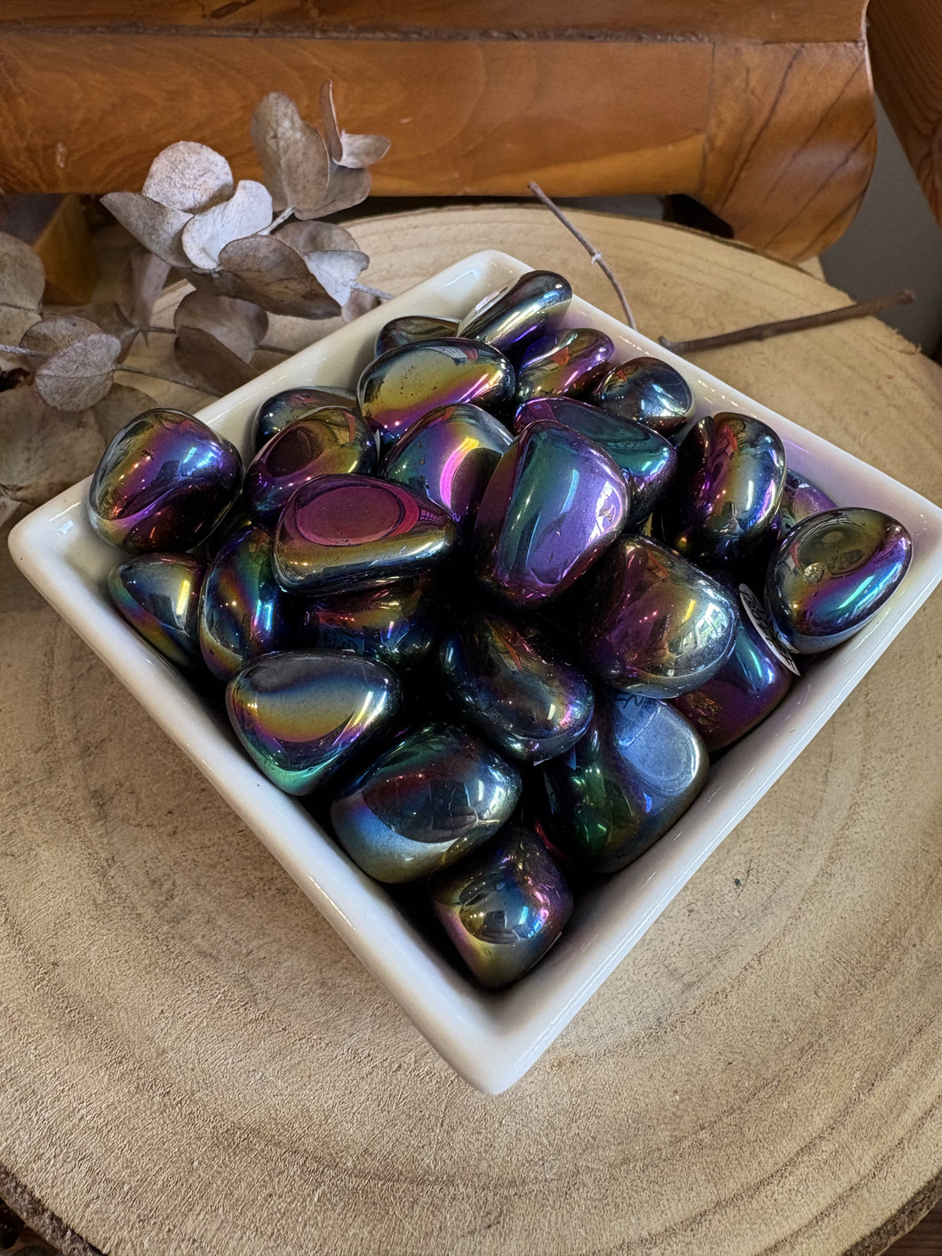 Rainbow Aura Tumblestones SKU 24081