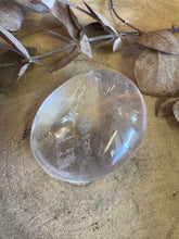 Clear Quartz Palm Stone SKU 24133