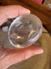 Clear Quartz Palm Stone SKU 24133