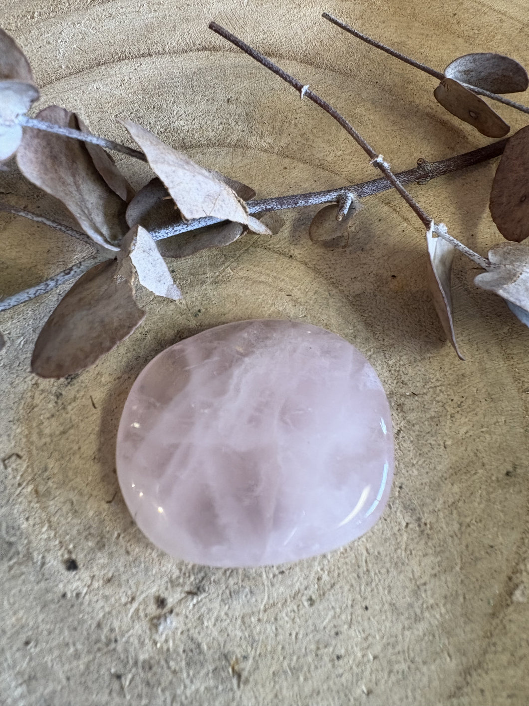 Rose Quartz Smooth Stone SKU 24275B