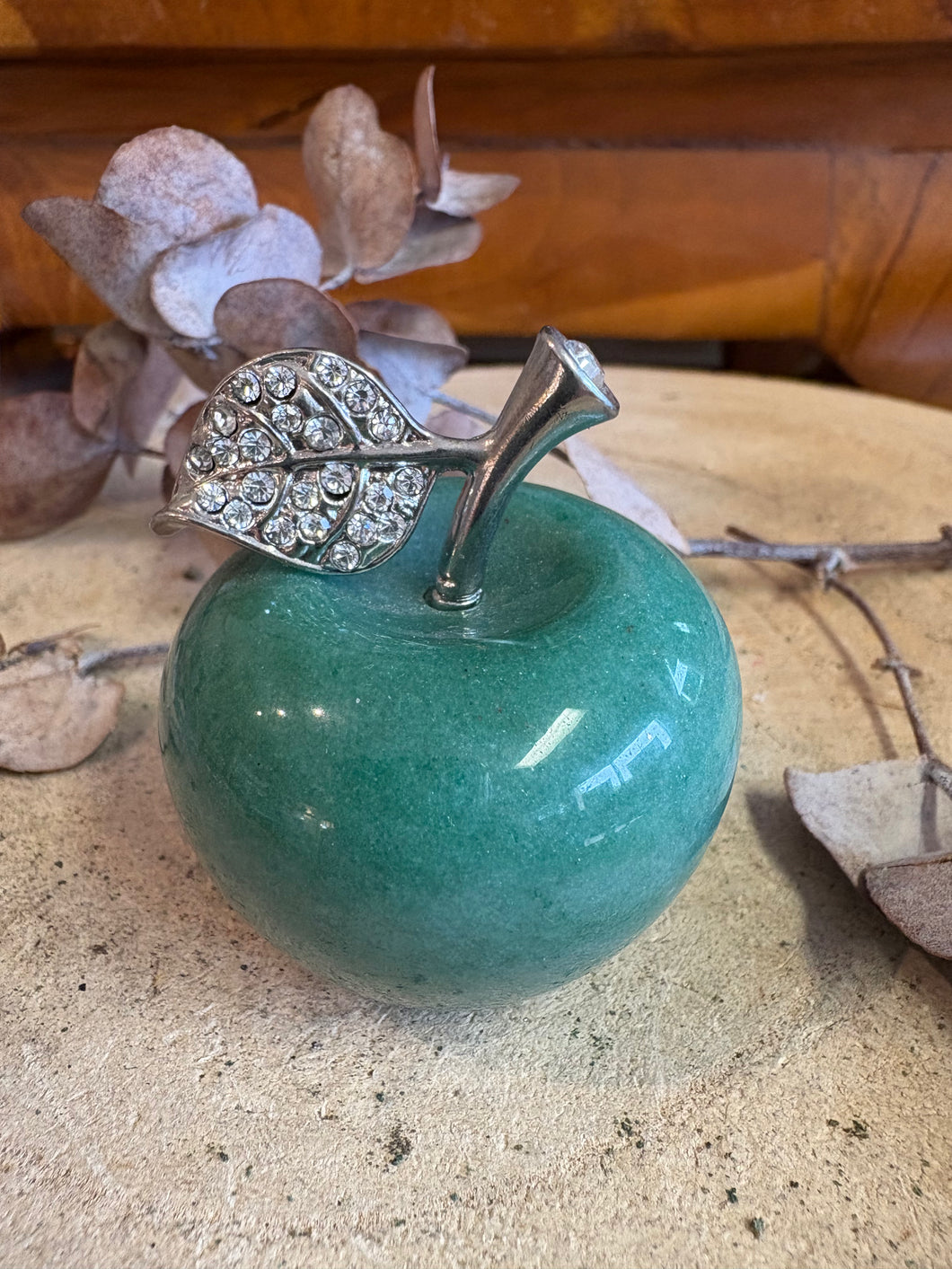 Green Aventurine Apple SKU 25322A