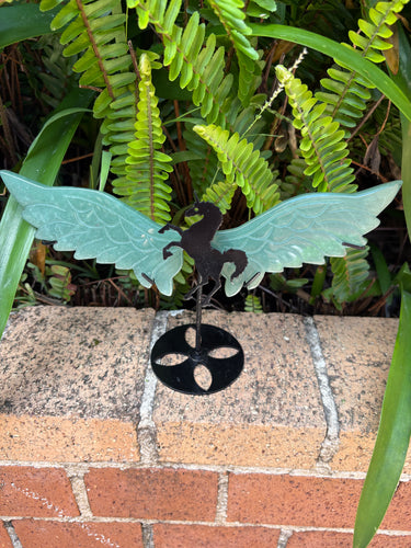 Green Aventurine Winged Unicorn on Stand SKU 25313