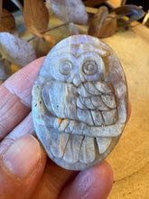 Moonstone Owl Carving SKU 26467