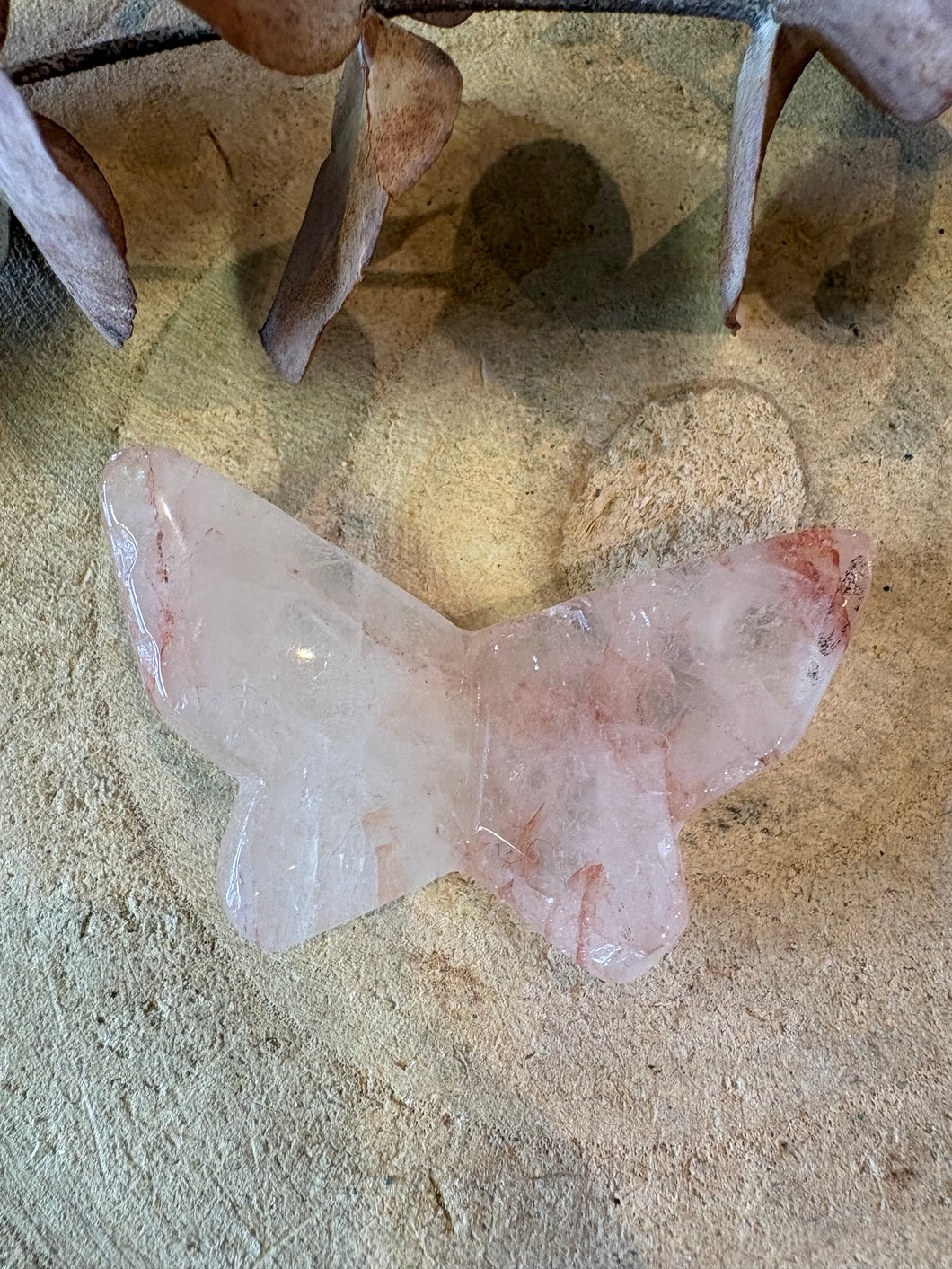 Hematoid Quartz Butterfly SKU 26616B