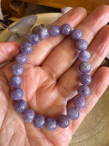 Lepidolite Bead Bracelet SKU 24006