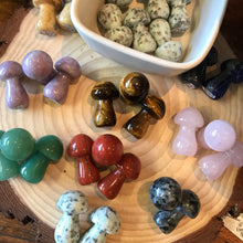 Crystal Mushroom Carvings