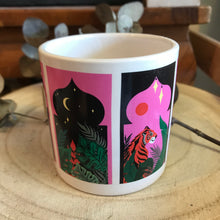 Midnight Tiger Ceramic Pot
