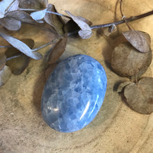 Blue Calcite Palm Stone SKU 23868