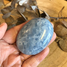 Blue Calcite Palm Stone SKU 23868