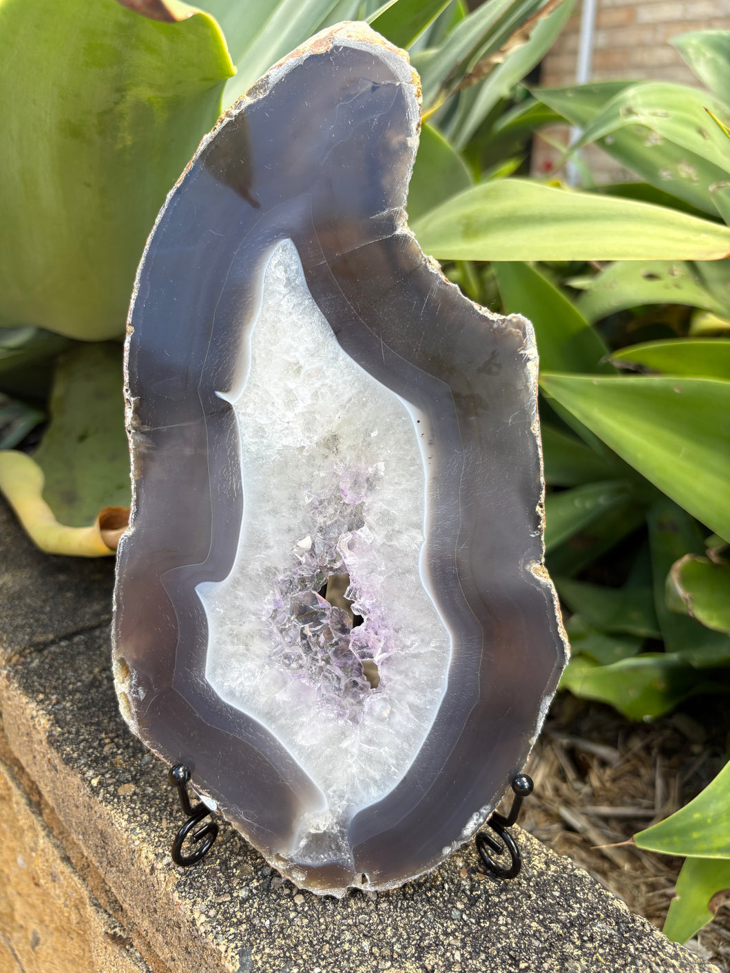Agate & Amethyst Slice SKU 27066