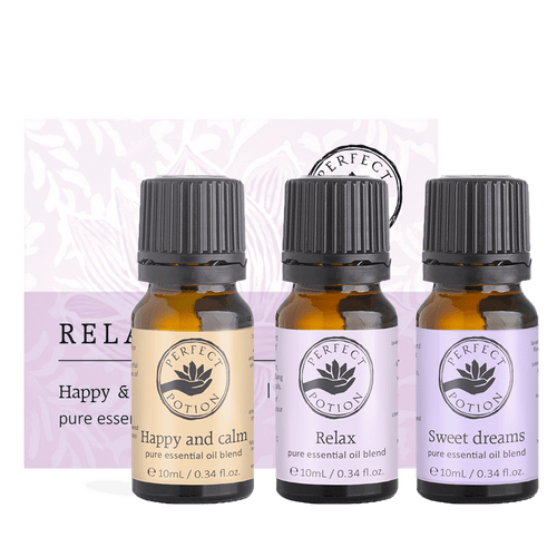 Perfect Potion Relax Essential Oil Blend Trio