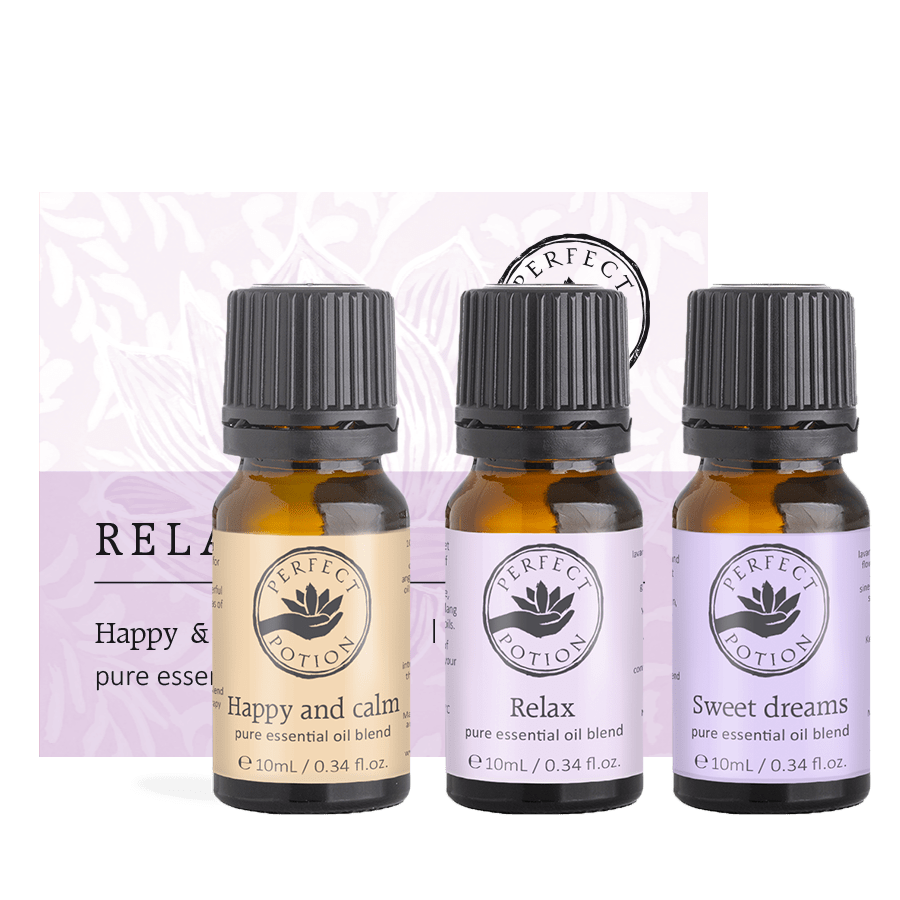 Perfect Potion Relax Essential Oil Blend Trio