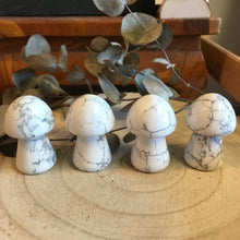 Howlite Mushroom Carvings