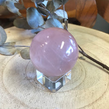 Rose & Golden Healer Quartz Sphere SKU 22021
