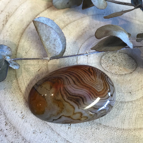 Carnelian Lace Palm Stone SKU 22084