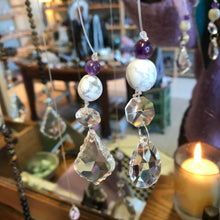 Mini Howlite & Amethyst Suncatchers