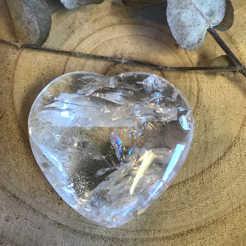 Clear Quartz Heart SKU 22090