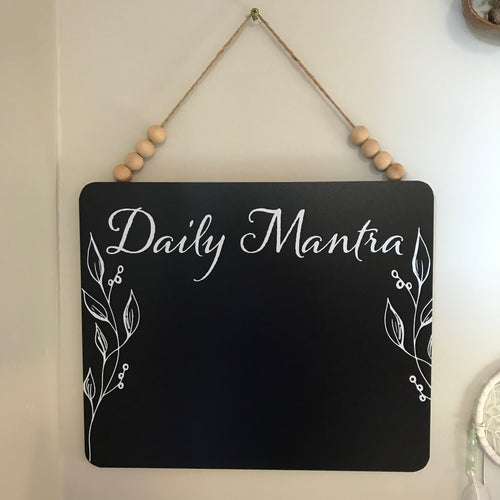 Daily Mantra Chalkboard