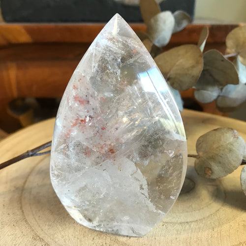 Clear Quartz Flame with Inclusion SKU 21884