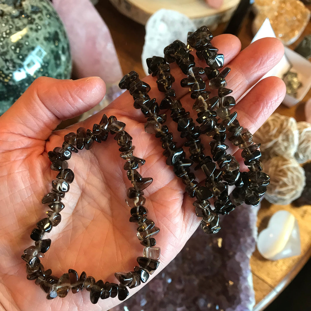 Smoky Quartz Chip Bracelet SKU 21919