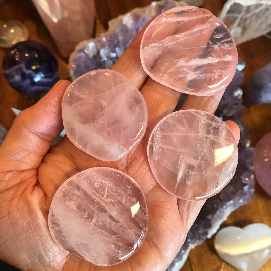 Rose Quartz Smooth Stones SKU 21927