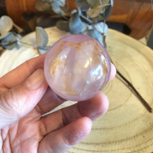 Rose & Golden Healer Quartz Sphere SKU 22021