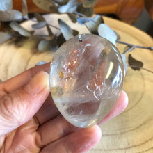 Clear Quartz Palm Stone SKU 22149