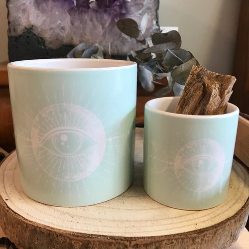 Alchemy Eye Sage Ceramic Pots